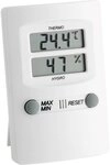 TFA Dostmann Digitales Thermo-Hygrometer, Innentemperatur und Luftfeuchtigkeit,