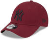 New Era New York Yankees MLB League Essential Cardinal Black 9Forty Adjustable...