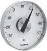 blomus -GRADO- Fensterthermometer aus mattiertem Edelstahl, Celsius, Temperatur,