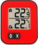 TFA Dostmann Moxx Digitales Innen-Au&szlig;en-Thermometer, Anzeige der Innen- und