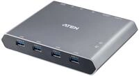 Aten Interruttore Dock Kvm A 2 Porte 4k Displayport UsB-C Con Passaggio Di