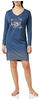 Triumph Damen Nightdresses Ndk Lsl 10 Co/Md Nachthemd, Blue - Dark Combination,...