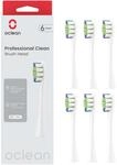 Oclean B&uuml;rstenk&ouml;pfe Professional clean-6 pack, Wei&szlig; Zahnb&uuml;rstenkopf mit