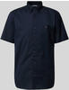 Tommy Hilfiger Herren Hemd Flex Poplin Shirt S/S Kurzarm, Blau (Desert Sky), S