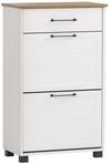 Schildmeyer Jelda Schuhschrank 154753, matt wei&szlig;/Eiche Landhaus Dekor, 62 x...