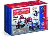 Magformers Amazing Police & Rescue Set, Rot, Blau