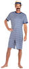 amscan Swimsuit 9908838 Erwachsenen-Badeanzug für Herren, Blau, Größe L