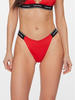 Calvin Klein Damen Bikinihose Delta Bikini mit Logobund, Rot (Cajun Red), M