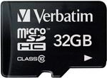 Verbatim Premium microSDHC Speicherkarte - 32GB, Klasse 10, bis zu 90 MB/s