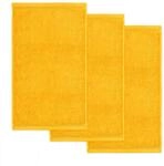 m&ouml;ve Superwuschel G&auml;stetuch 30 x 50 cm aus 100% Baumwolle, Orange (hellorange), 3er