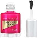 Max Factor Miracle Pure Nail Colour, Fb. 265 Fiery Fuschia, veganer Nagellack,...