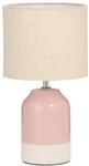 Pauleen Paulmann 48323 Tischleuchte Sandy Glow E14 max. 20W Creme, Rosa Stoff,