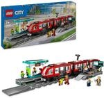LEGO City Stra&szlig;enbahn mit Haltestelle, Geschenkidee f&uuml;r Fans von...