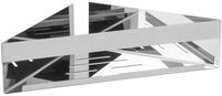 WENKO Turbo-Loc&reg; Eckablage Genova Shine, Bad-Ablage aus rostfreiem Edelstahl zum