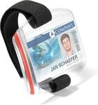 Durable Ausweishalter mit verstellbarer Armschlaufe, wasserdicht, UV- und