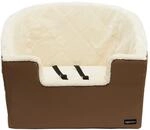 Amazon Basics Erh&ouml;hter Auto-Schalensitz f&uuml;r Haustiere, Gro&szlig;, hellbraun, 45,7 x