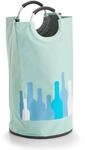 Zeller 14275 Flaschensammler m. Griffen, Polyester, Mint, ca. &Oslash;36 x 72 cm