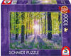 Schmidt Spiele 59767 Zarte Glockenblumen im Wald, 1000 Teile Puzzle, bunt