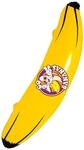 W WIDMANN MILANO Party Fashion - Aufblasbare Banane | Ca. 100 cm Dekoration f&uuml;r