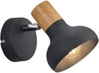 Reality Leuchten Wandspot Latika R81521032, Metall Schwarz matt,...