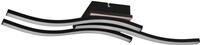Reality Leuchten LED Deckenleuchte Route R62473135, Metall Schwarz matt,