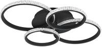Reality Leuchten LED Deckenleuchte Cires R67364132, Metall Schwarz matt, Acryl