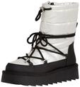 Tamaris Damen Schn&uuml;rstiefel Vegan Winter gef&uuml;ttert; BLACK/WHITE/schwarz; 37 EU
