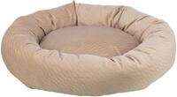 TRIXIE Hundebett Alena rund, mit Samtbezug, rutschfest &ndash; &oslash; 50 cm, Sand |...