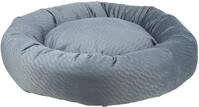 TRIXIE Hundebett Alena rund, mit Samtbezug &ndash; &oslash; 60 cm, blau/grau