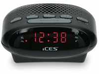 Ices ICR-230 Uhrenradio - Radiowecker mit zwei Weckzeiten - Schlummerfunktion -...