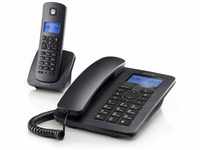 Motorola C4201 Negro Combo Teléfono Fijo Y Teléfono Inalámbrico