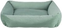 TRIXIE Hundebett Alena 60x50 cm in salbei &ndash; eckiges Kuschelbett mit weichem