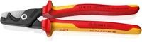 KNIPEX StepCut XL Kabelschere mit Stufenschnitt isolierender Mehrkomponenten-Griff,