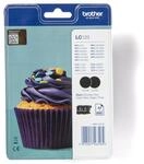 Brother Tinte f&uuml;r MFCJ4510DW, 2 x 600 Seiten, schwarz LC123BKBP2DR Extra Large