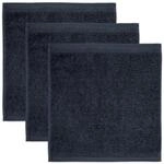 m&ouml;ve Superwuschel Seiftuch 30 x 30 cm aus 100% Baumwolle, dark grey 3er Set