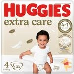 Huggies Extra Care Windeln, Gr&ouml;&szlig;e 4 (7-18 kg), Packung mit 33 Windeln