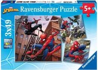 Ravensburger Kinderpuzzle 08025 - Spider-Man besch&uuml;tzt die Stadt - 3x49 Teile