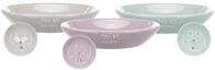 TRIXIE 25128 Junior Napf, flach, Keramik, 0,2 l/&oslash; 14 cm,, sortiert (lila, grey,