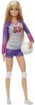 Barbie Made to Move Volleyball Puppe | Karriere-Modepuppe mit Sport-Outfit und
