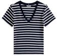 Tommy Hilfiger Damen T-Shirt Kurzarm New Slim Cody mit V-Ausschnitt, Mehrfarbig...