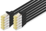DIGITUS LAN Kabel Cat 6A &ndash; 0,5 m &ndash; 10 St&uuml;ck &ndash; S/FTP Geschirmt &ndash;...