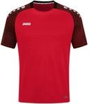 Jako T-Shirt Performance Kinder Herren rot schwarz Gr 164