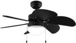 Cecotec Deckenventilator Aero 3600 Vision Full Black, 92 cm | Lampenfassung ohne