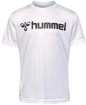 Hummel Unisex Kinder Hmllogo Jersey S/S Kids T-Shirt, Wei&szlig;, 116 EU