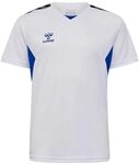 Hummel Uni_Kids Hmlauthentic Pl Jersey S/S Kids Shirt, White/True Blue, 152 EU
