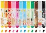 LEGAMI - Set mit 12 Filzstiften, Teddy Friends, 12 sortierte Farben, waschbar und