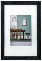 walther design Bilderrahmen dunkelgrau 40 x 60 cm mit Passepartout, Fiorito