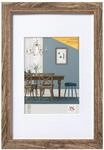 walther design Bilderrahmen nussbaum 40 x 60 cm mit Kunstglas und Passepartout