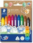 STAEDTLER Noris jumbo 228 Wachsmalkreiden &ndash; 9 St&uuml;ck, 14 mm | Wachsmalstifte...