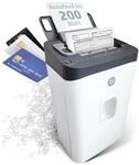 HP OneShred Auto 200CC Aktenvernichter P-4 | Papierschredder mit 200 Blatt...
